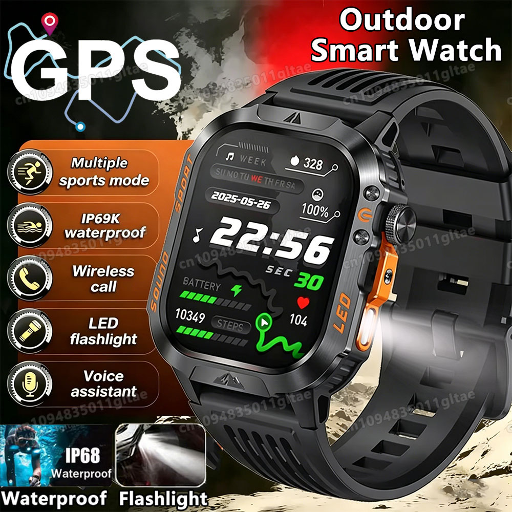 Phase Esports & Gaming Festival - 2026 Nowy Wojskowy Smartwatch dla Mężczyzn